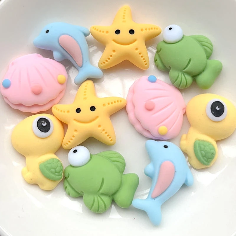 Embellishments For Scrapbooking - 10PCS Harz Kawaii Farbe Cartoon Schildkröte