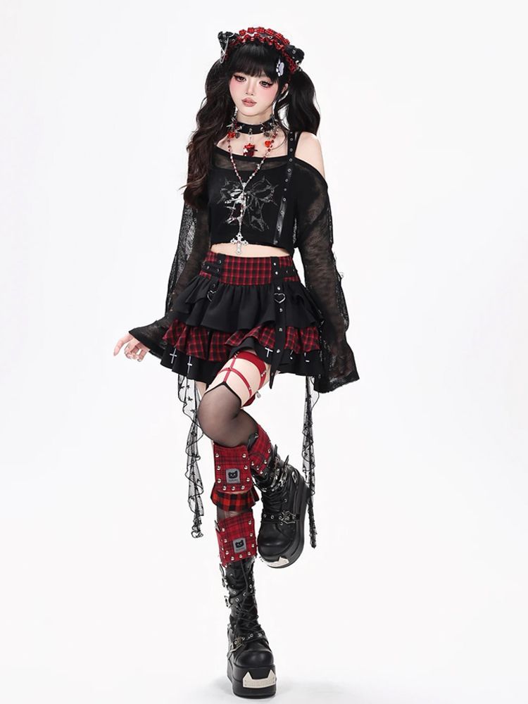 Y2K Punk Gothic Kawaii 3-teili – Elastic Lace Trim Bewertung und Preis