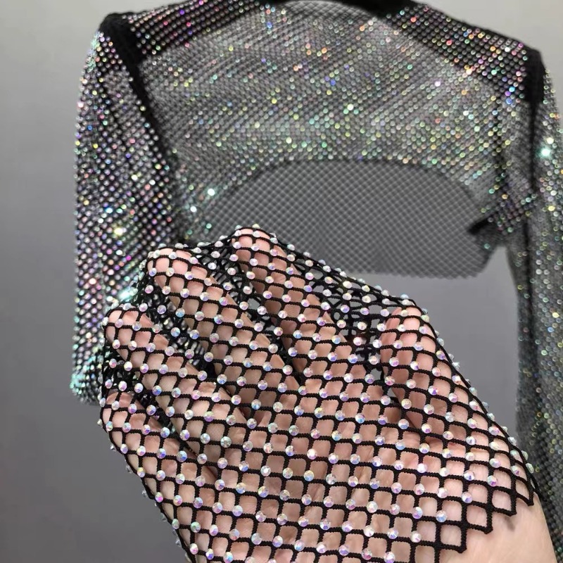 50x120cm Nähen Strass Mesh Ban – Crystal Mesh Fabric Bewertung und Preis