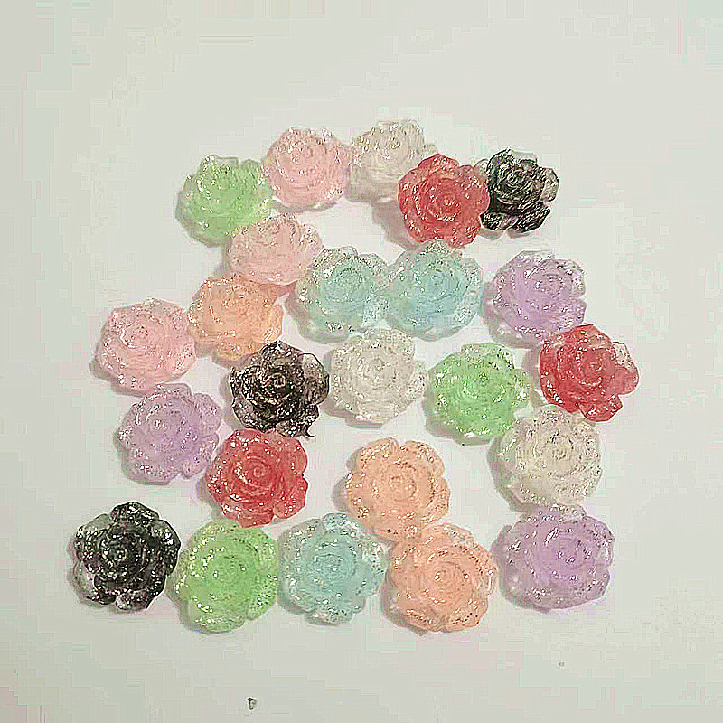 50 Stück 20mm Rosenharzblumen  – Embellishments For Scrapbooking Bewertung und Preis
