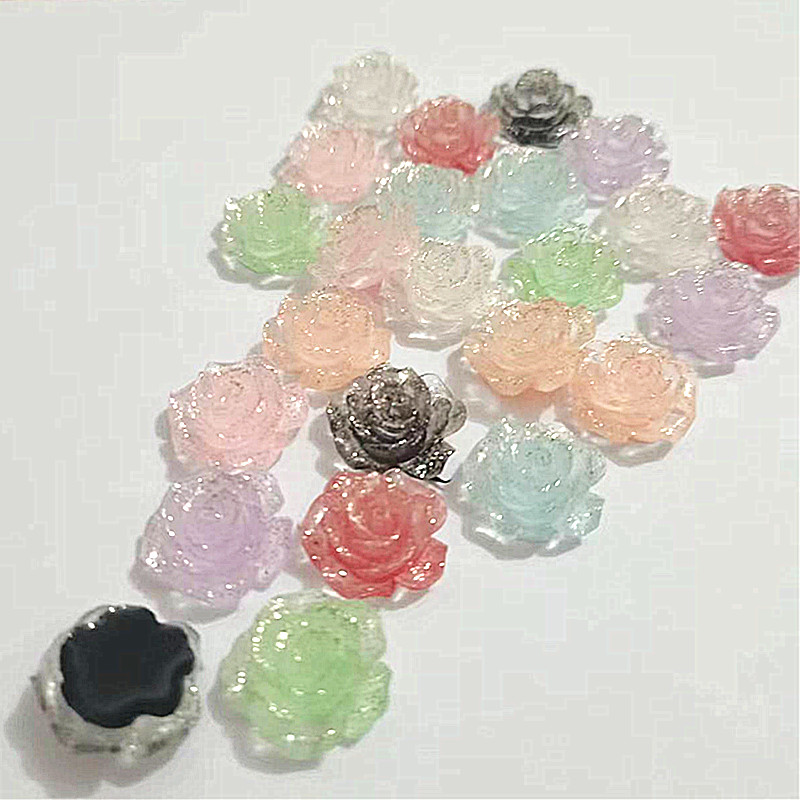 50 Stück 20mm Rosenharzblumen  – Embellishments For Scrapbooking Bewertung und Preis