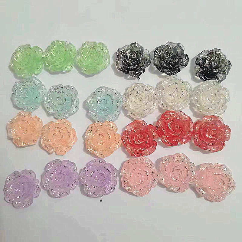 50 Stück 20mm Rosenharzblumen  – Embellishments For Scrapbooking Bewertung und Preis